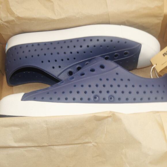 NEW Native Men's 6 Women's 8 Jefferson Water Slip On  Shoes Regatta Blue - Picture 9 of 9